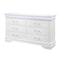 Global Furniture Usa Traditional Glam Crisp White W/ LED Charlie White Dresser With Led 734 - alternate 2